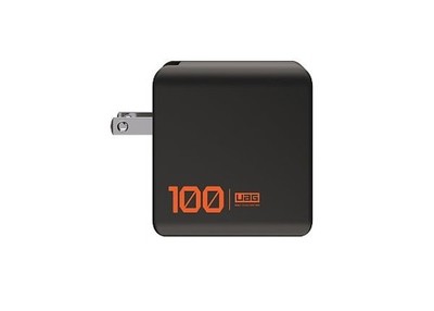 UAG SRG 100W GaN 3-Port Wall Charger - USB USB-C Foldable Fast Charging, Black