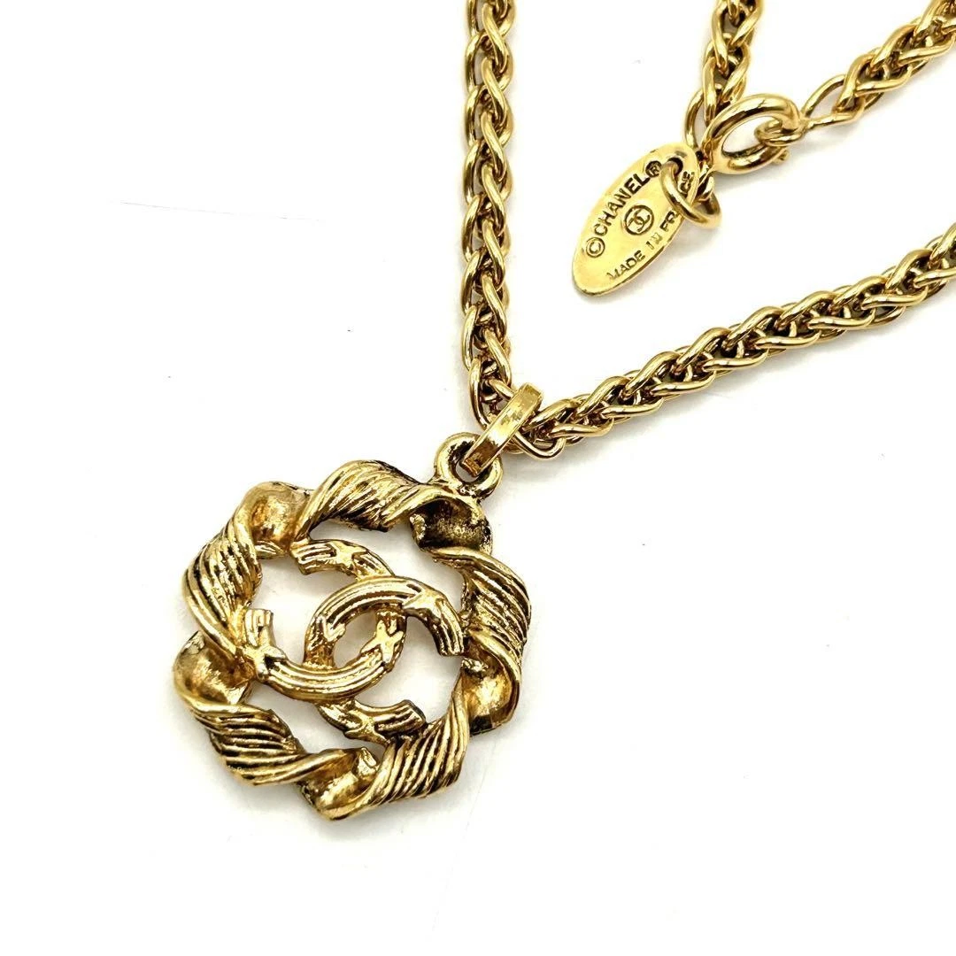 CHANEL Collana Collana Marca Coco Oro Vintage