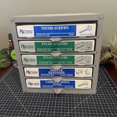 Midwest Fastener Corporation 5 Pulltab Organizer, Vintage Used  4