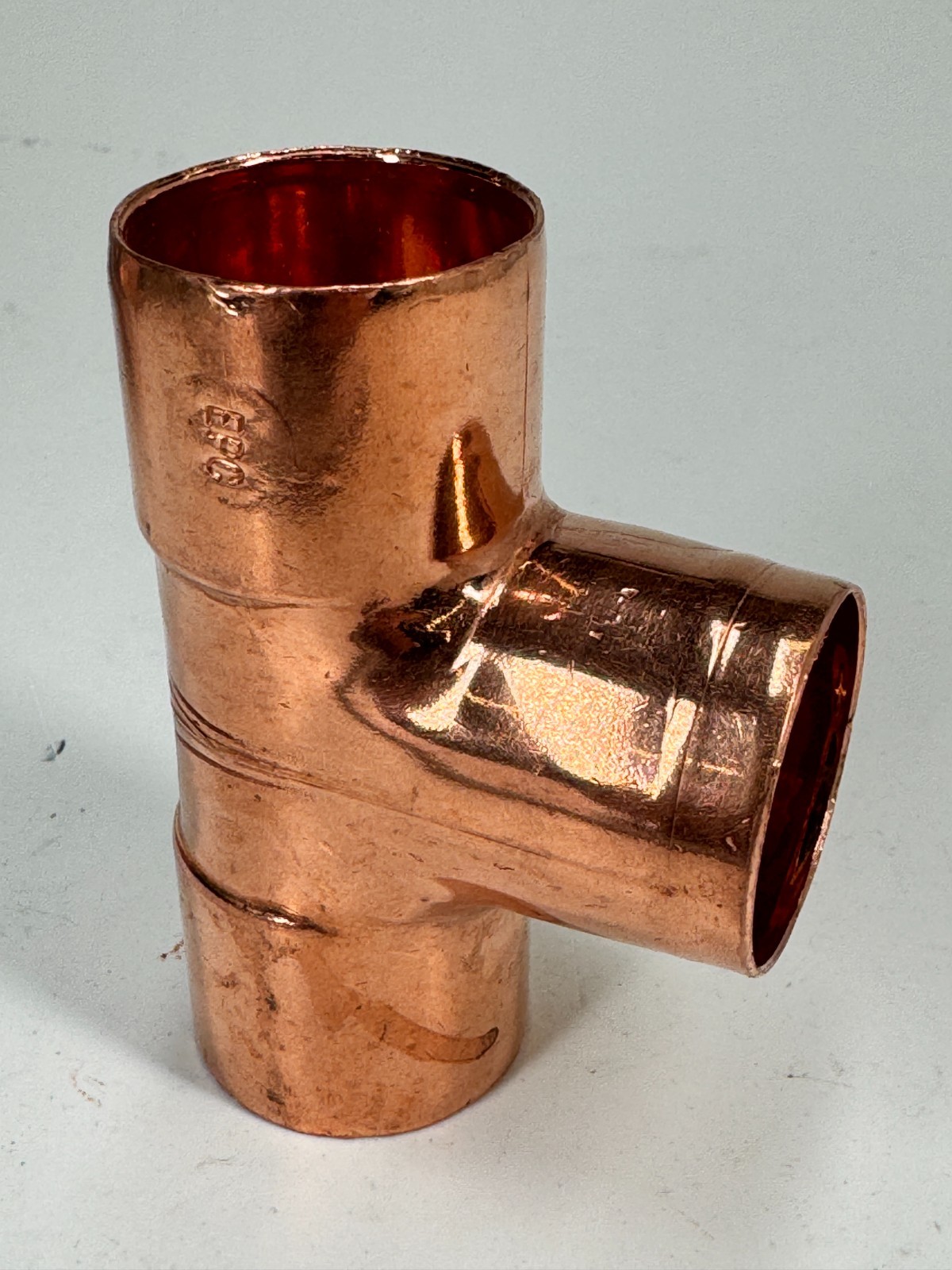 (4-PACK) EPC Straight Tee 1" x 1" x 1" CTS Solder Joint Copper Sweat Fitting
