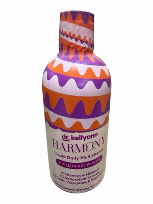 DR. KELLYANN HARMONY LIQUID DAILY MULTIVITAMIN MIXED BERRY 30 FL. OZ.  EXP. 9/26