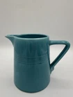 💙 Homer Laughlin Harlequin Collection Pitcher 22 oz • Teal • Vintage Fiesta Era