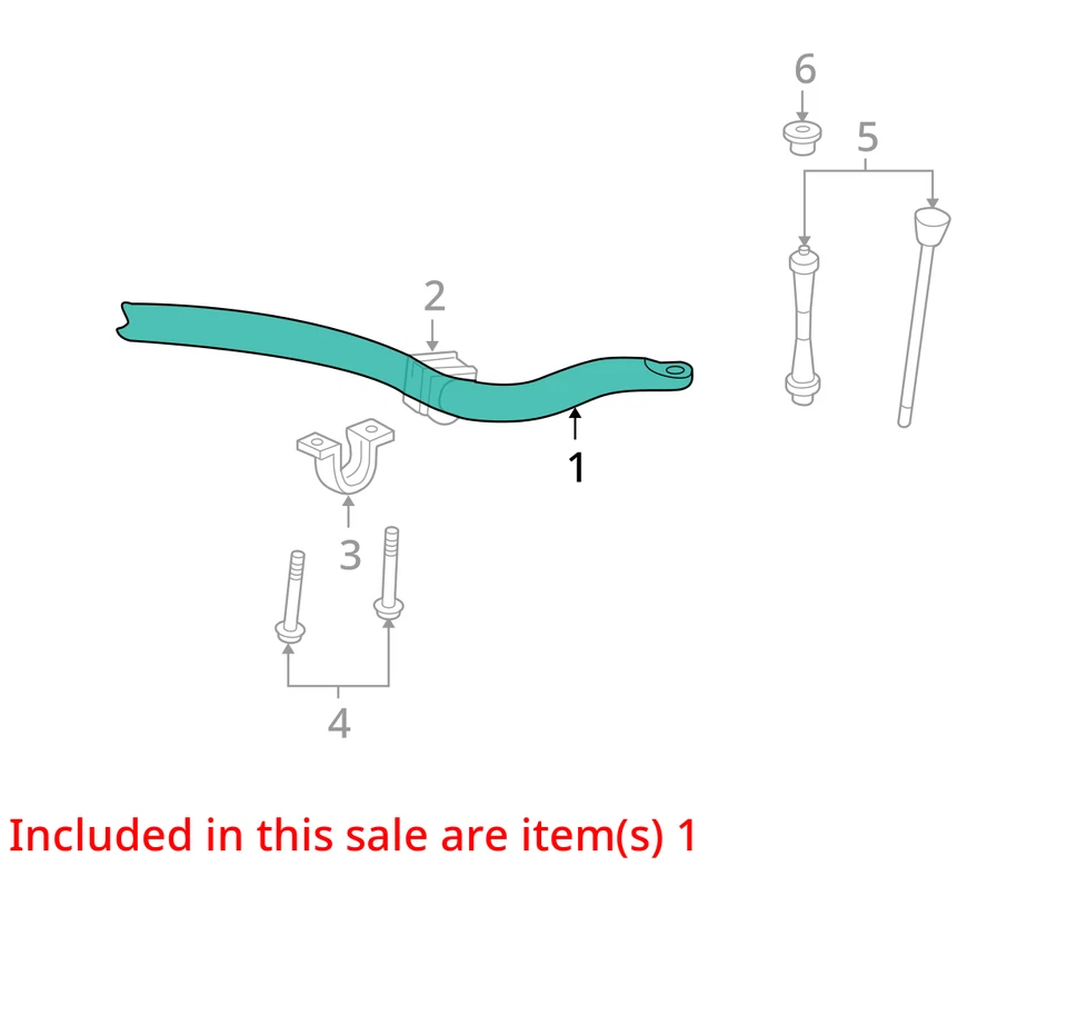 2007 Ford Explorer 4X4 Front Stabilizer Bar OEM 126K Miles - LKQ423752792 - Image 4 of 4