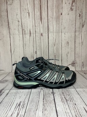 Salomon X Ultra Pioneer CSWP Blue Gray Lace Up 416709 Womens Size 10 Waterproof