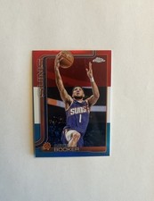 2025-26 Topps Chrome Devin Booker #195 Red White & Blue Refractor