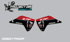 Graphics Shroud decals stickers for Honda  CRF250R CRF450R (MADE IN USA)