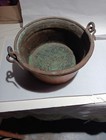 VTG COPPER/CAULDRON POT (HAND HAMMERED) 10"T 5 1/2 W &COPPER FUNNEL 8 1/4W 14"T — photo 4