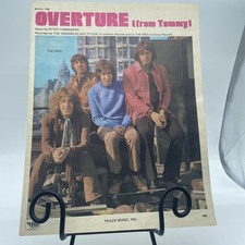 THE WHO OVERTURE FROM TOMMY 1969 SHEET MUSIC VGC