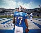 PHILIP RIVERS SIGNED AUTOGRAPH 8X10 PHOTO LOS ANGELES CHARGERS