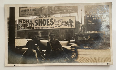 Antique Photo Carl Schevitz Shoe Repair Shop Signs Organ Grinder Jacksonville Fl
