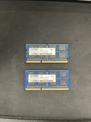 Pair Of Elpida 8GB (16GB Total) 2Rx8 PC3L (DDR3) 12800S Ram 
