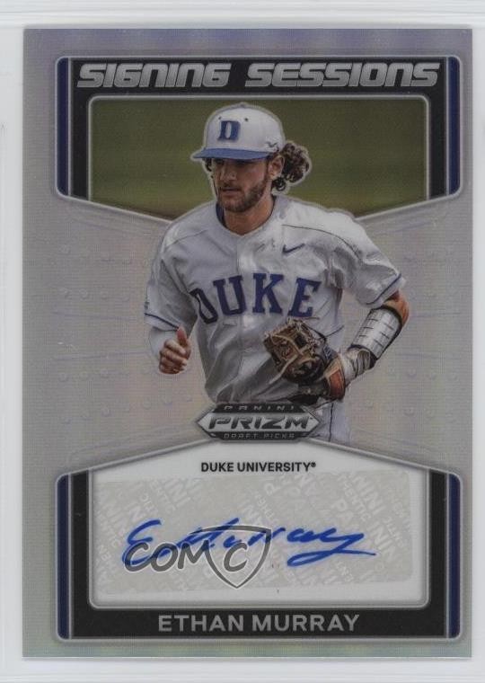2022 Panini Prizm Draft Picks Signing Sessions Ethan Murray #SS-MU Auto 3wu