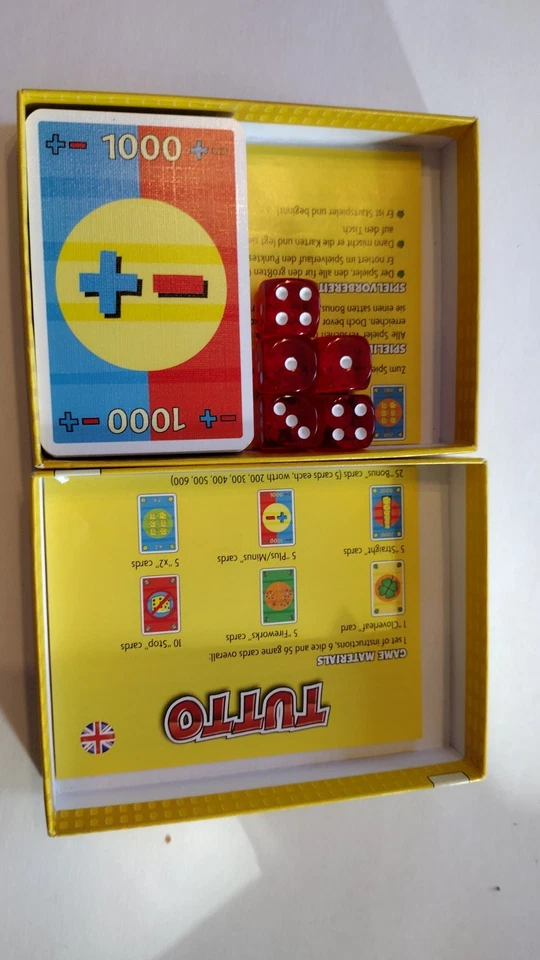 Tutto dice card game GERMAN English Missing 1 Card 1 Die - Image 3 of 3
