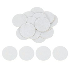60Pcs Round Felt Circles, 55mm 2-1/8" Non-Woven Felt Fabric Sticker, White