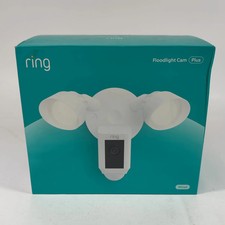 New Ring Floodlight Cam Plus Outdoor Camera White