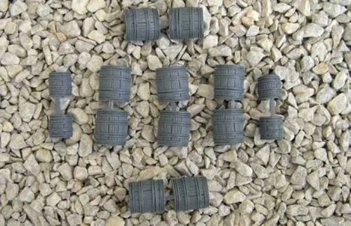 RENEDRA LTD Barrels- Grey - 10  PACK - 28mm Scale - RN5