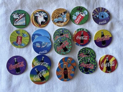 Vintage 1994 Collect-A-Card Coca-Cola ''Coke Cap'' Pogs Serie 