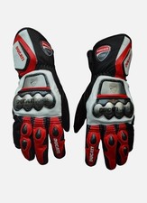 Guantes de cuero de vaca para motociclista DUCATI Guantes de carreras de cuero para motociclista