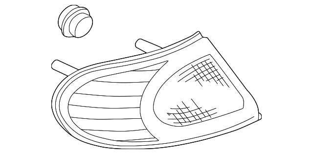 Conjunto de lámpara trasera lateral de pasajero GM 15228560 genuina Foto 4 de 4