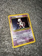 Pokémon TCG Mewtwo Base Set Holo Rare Card 10/102 Vintage