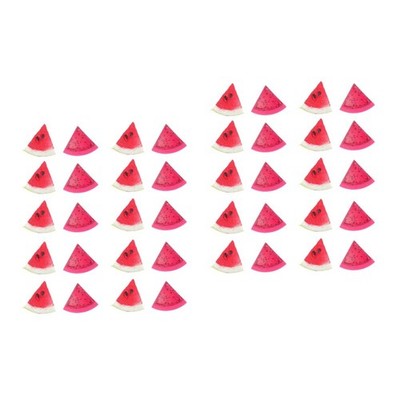  2 Sets Fruchtscheiben Fruchtschnitte Wassermelonenverzierung Simulationsfrucht