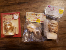 DIY NEW Vtg Crafts Doll Angels Porcelain Heads Arms Mangelsens Fibre Craft