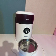Wopet 7l Automatic Pet Feeder.  Programable for 4 feedings/day, USB or Battery