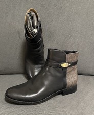Michael Kors Finley Flat Bootie Black/Brown Women’s Size 8.5
