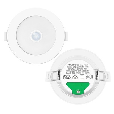 ALUSSO LED Einbaustrahler 230V mit PIR Bewegungsmelder Unterputz LED Spots 12W