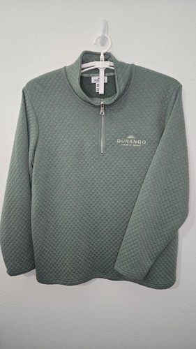 Durango Casino & Resort Las Vegas Adult XL Green Quarter Zip Sweater Pullover