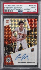 2019 PANINI MOSAIC ROOKIE AUTOS MOSAIC #RACJN CAMERON JOHNSON PSA 9 AUTO
