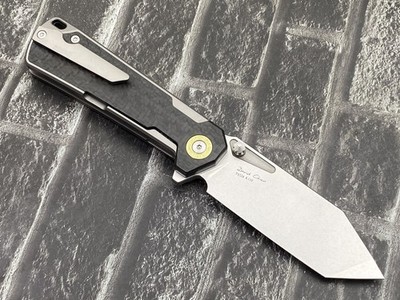 TwoSun TS524-K110-CF-SW Folding Knife K110 Blade Titanium/CF