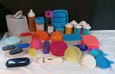 Mixed Lot of Tupperware Cups & Lids, Meal Prep Storage, Cannister, Gadgets +MORE
