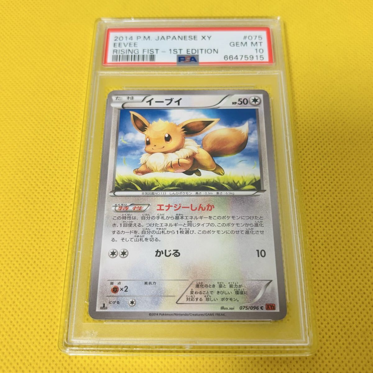 Eevee 2014 Japanese XY: Rising Fist #075/096 1st Edition Price