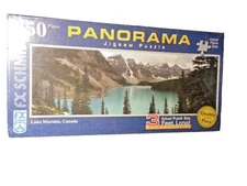 New FX Schmid 750 Piece Panorama Puzzle Lake Moraine Canada 3' Long  RARE!!!!