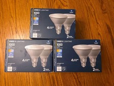 Cree 90w 1000 Lumens Par38 Bulbs Outdoor Rated Led Lot Of 3 Boxes