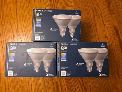CREE 90w 1000 lumens  PAR38 Bulbs Outdoor Rated Led Lot Of 3 Boxes