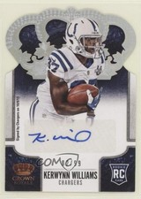 2013 Crown Royale Silver Holo Die-Cut Signatures 2/99 Kerwynn Williams Auto 01xd