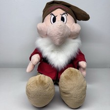 Disney Store Jumbo 25" GRUMPY Snow White  the 7 Dwarfs Plush Large Stuffed Doll