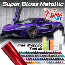 Essmo Pet Super Gloss Metallic Color Car Auto Vinyl Wrap Sticker Film Like Paint