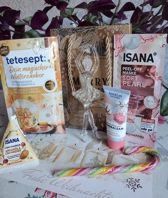 Tetesept Geschenkset  Badesalz Haarkur Handbalsam mit Geschenktüte