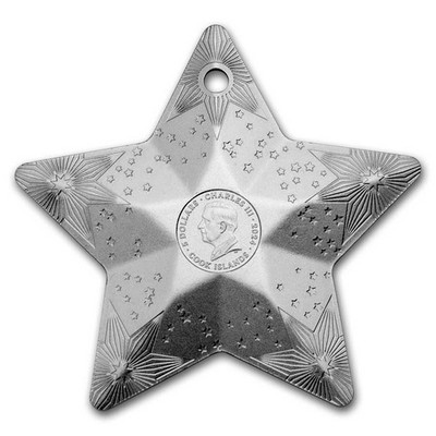 2024 Cook Islands 1 oz Silver Holiday Ornament: Starry Sky Star | eBay