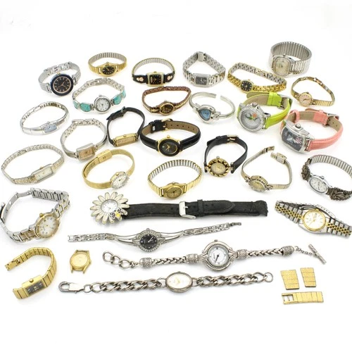 Vintage Bulova Elgin Hamilton Timex Fashion Wristwatches Lot of 30 #WB4436-2