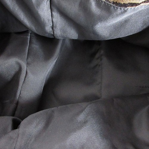Borsa tote Fendi marrone nero nylon tela pelle righe tigre autentica - Foto 22 di 24