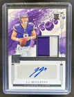 2024 Panini Impeccable JJ McCarthy Patch Auto Autograph RC #/99 Vikings Rookie