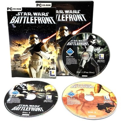 Star Wars Battlefront PC 3 CD gereinigte Hülle Handbuch enthalten