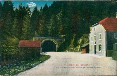 Ansichtskarte Tunnel bei Bussang Deutsch-franz. Grenze im Wesserlinger (Nr.9759)