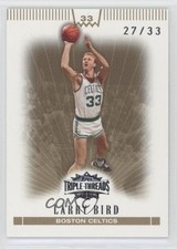 2007-08 Topps Triple Threads Gold 27/33 Larry Bird #91 HOF 5ir
