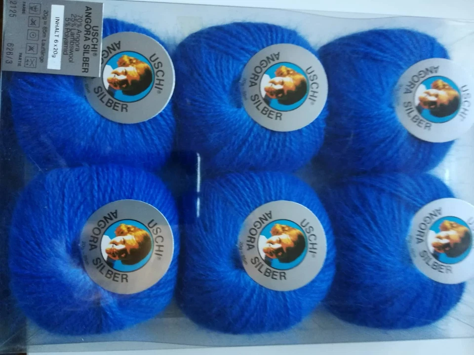 240 g  12 Knäuel Angora Wolle  Angorawolle Angoragarn  70 % Angora  -  Wollpaket - Bild 1 von 1