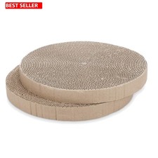 Interactive Cat Scratcher Pad with Ball Toy - Set of 2 Replacement Pads